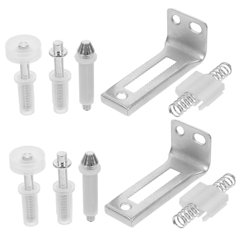 Sosoport Bifold Türbeschlag Edelstahl Top Pivots für Schrank Falttür Ersatzteile Klapptürbeschläge Robust Leise Betrieb Vielseitig für Wohn Gewerberäume von Sosoport