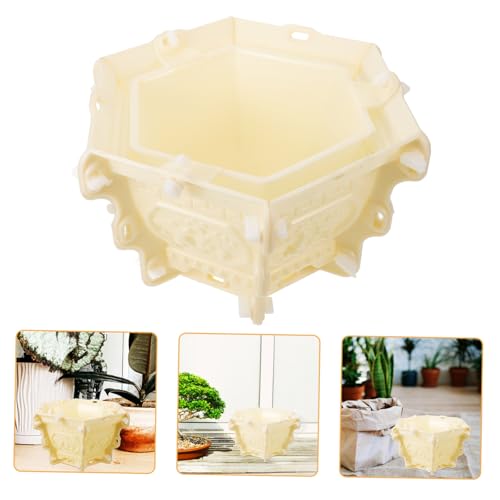Sosoport Blumenkugelform Säule Balkon Spalten Balustraden Formen Diy Form Für Römische Columnrailing -formen Betonform Formen Balustraden Schimmel Zaun Ornament Diy Form Abs Beige von Sosoport