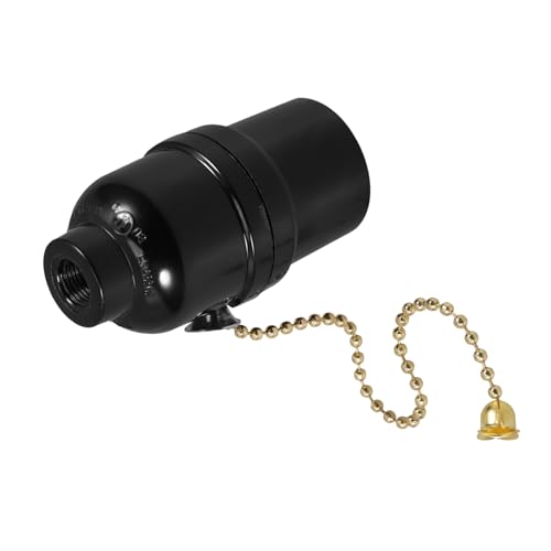 Sosoport Deckenlampe Lampenfassung mit Zugkette Robuste und Lampenhalterung für Zuverlässige Beleuchtung für Langfristige Nutzung und Optimale Wärmeableitung von Sosoport