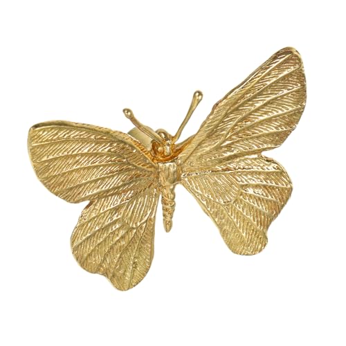 Sosoport Dekorativer Messing Schmetterling Möbelgriff Vintage Antik Stil Robuster Schubladengriff für Küchen Wohnzimmerschränke Einfache Montage Langlebig Vielseitig für Schubladen und von Sosoport