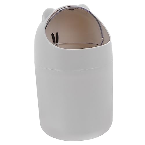 Sosoport Kleiner Mülleimer mit Deckel Kunststoff Kleiner Tisch Mülleimer für Schlafzimmer und und Praktisch von Sosoport