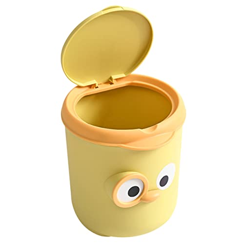 Sosoport Desktop Mülleimer mit Deckel Süßer Cartoon Mistkübel für Zuhause Büro Wohnzimmer Kompakt und Dekorativer Abfalleimer Gelb für Schreibtische Langlebiges Material Sosoport Desktop Mülleimer mit Deckel Süßer Cartoon Mistkübel für Zuhause Büro Wohnzimmer Kompakt und Dekorativer Abfalleimer Gelb für Schreibtische Langlebiges Material von Sosoport