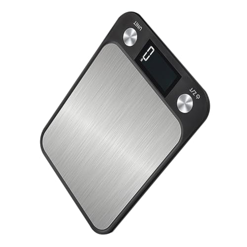 Sosoport Digitale Küchenwaage Edelstahl Präzise LCD Anzeige Leicht und Langlebig Ohne Batterie Für Haushalt und Küche von Sosoport