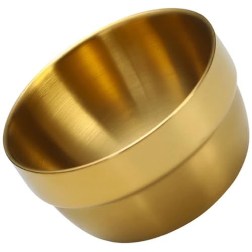 Sosoport Edelstahl Schnapsglas Hitzebeständiger Langlebiger Trinkbecher für Whiskey Cocktails und Bier Rostfrei Wiederverwendbar Leicht zu Reinigen Elegantes Design Goldfarbene Oberfläche von Sosoport