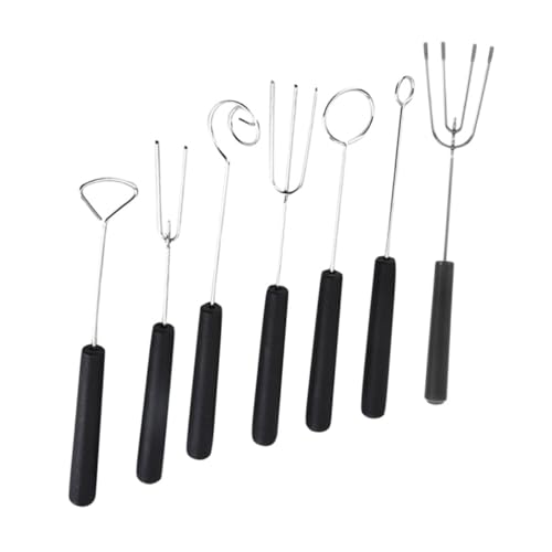 Sosoport Edelstahl Schokoladen-dip-gabeln und Löffel Set Ergonomisch Langlebig Vielseitig für Hausgemachte Pralinen Dessertdeko und Party Süßigkeiten Fondue Zubehör von Sosoport