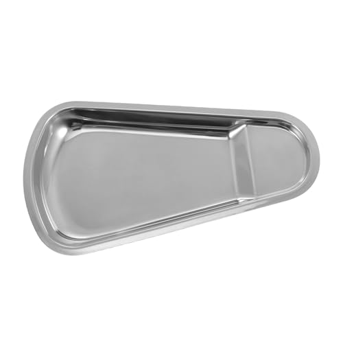Sosoport Edelstahlregal Küchenschöpflöffel Serviertablett Abtropfplatte Wiederverwendbares Lebensmitteltablett Abgedecktes Utensilientablett Schlitztablett Löffeltablett Sosoport Edelstahlregal Küchenschöpflöffel Serviertablett Abtropfplatte Wiederverwendbares Lebensmitteltablett Abgedecktes Utensilientablett Schlitztablett Löffeltablett von Sosoport
