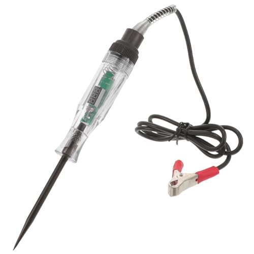 Sosoport Elektrischer Spannungsprüfer mit Digitalanzeige und Federkabel Kfz stromkreistester für Fahrzeug elektronik Vielseitiges Messgerät zur Schnellen Fehlererkennung im Auto und von Sosoport