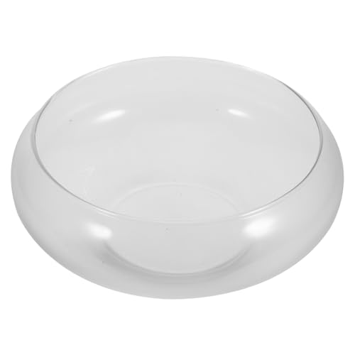 Sosoport Fischschale Klein Transparenter Desktop Aquarium Fischglas Multifunktionale Hydroponik Pflanzvase Stabiles Dekorativ für Zuhause Büro Garten Goldfischbecken von Sosoport