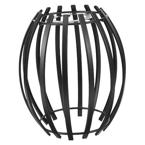 Sosoport Geometrische Form Beleuchtung Hängender Lampenschirm Rustikaler Hängelampenschirm Pendelleuchte Industrieller Stil Moderne Lampenschirme Hohle Lichtschirme Metallkäfig von Sosoport