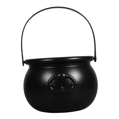 Sosoport Halloween Hexen Eimer Kunststoff Süßigkeitenschale Schwarz Gruselige Deko Party Candy Bowl Multifunktional für Halloween Feier und Dekoration Sosoport Halloween Hexen Eimer Kunststoff Süßigkeitenschale Schwarz Gruselige Deko Party Candy Bowl Multifunktional für Halloween Feier und Dekoration von Sosoport