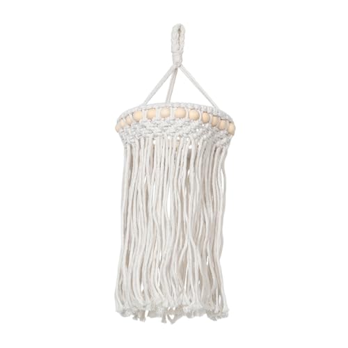 Sosoport Handgefertigter Boho Lampenschirm aus Baumwollkordel mit Quasten Handgewebter Hängender Lampenschirm für Wohnzimmer und Stilvolle Deckenlampe mit Natürlichem Charme Sosoport Handgefertigter Boho Lampenschirm aus Baumwollkordel mit Quasten Handgewebter Hängender Lampenschirm für Wohnzimmer und Stilvolle Deckenlampe mit Natürlichem Charme von Sosoport