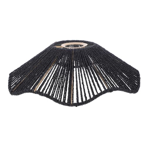 Sosoport Handgewebter Schwarzer Lampenschirm aus Langlebigem Material Kreativer Deckenlampen Abdeckung für Wohnzimmer Esszimmer und Schlafzimmer Weiche Lichtstreuung Moderner Pendelleuchten Sosoport Handgewebter Schwarzer Lampenschirm aus Langlebigem Material Kreativer Deckenlampen Abdeckung für Wohnzimmer Esszimmer und Schlafzimmer Weiche Lichtstreuung Moderner Pendelleuchten von Sosoport