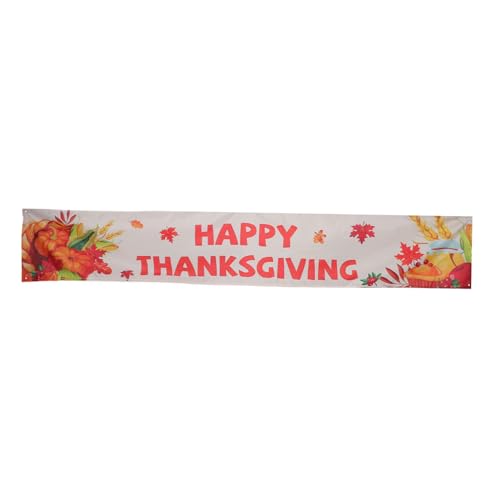 Sosoport Happy Thanksgiving Banner aus Strapazierfähigem Polyester Herbstliches Dekor mit Kürbis und Ahornblättern Einfach Aufzuhängen Vielseitig für Zuhause und Schule Orange Sosoport Happy Thanksgiving Banner aus Strapazierfähigem Polyester Herbstliches Dekor mit Kürbis und Ahornblättern Einfach Aufzuhängen Vielseitig für Zuhause und Schule Orange von Sosoport