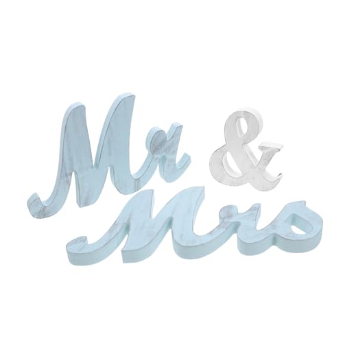Sosoport Holz Mr And Mrs Buchstaben Tischdeko Vintage Hochzeit Dekoration Leichtes Aufstellen Vielseitig für Jubiläum Valentinstag Romantisches Partyaccessoire von Sosoport