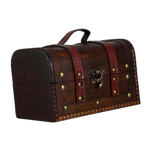 Sosoport Holz Schatztruhe Mit Schloss Vintage-aufbewahrungstruhe Kleine Dekorative Truhe Aus Holz Für Schmuck Und Andenken Handgefertigt Retro-Design Rechteckige Aufbewahrungsbox Sosoport Holz Schatztruhe Mit Schloss Vintage-aufbewahrungstruhe Kleine Dekorative Truhe Aus Holz Für Schmuck Und Andenken Handgefertigt Retro-Design Rechteckige Aufbewahrungsbox von Sosoport