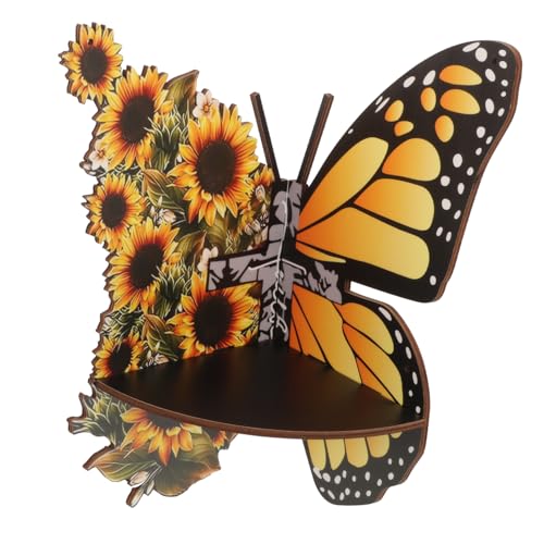 Sosoport Wandregal Aus Holz Schwebendes Regal Zur Wandmontage Praktischer Wand-organizer Für Schlafzimmer Und Wohnzimmer Platzsparendes Regal Für Aufbewahrung Von Kleinigkeiten von Sosoport