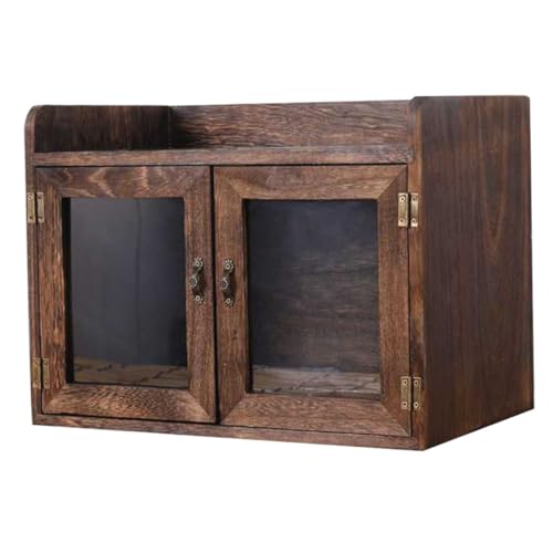 Sosoport Holz aufbewahrungsbox mit Großem Fassungsvermögen Multifunktionale Holzkiste für Küche und Haushalt Vintage stil Glatte Oberfläche Langlebig zur Aufbewahrung von Snacks und von Sosoport