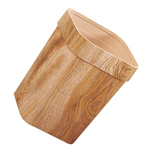 Sosoport Holzoptik Abfalleimer Moderner Mülleimer aus Kunststoff für Bad Schlafzimmer und Büro Vielseitig Einsetzbar Großem Fassungsvermögen Sosoport Holzoptik Abfalleimer Moderner Mülleimer aus Kunststoff für Bad Schlafzimmer und Büro Vielseitig Einsetzbar Großem Fassungsvermögen von Sosoport