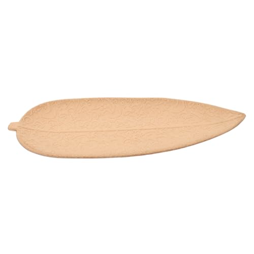 Sosoport Holztablett Blattform Servierplatte aus Holz Dekoratives Snacktablett für Obst Nüsse und Trockenfrüchte Küchenzubehör Praktisches Obsttablett für Tisch und Buffet von Sosoport