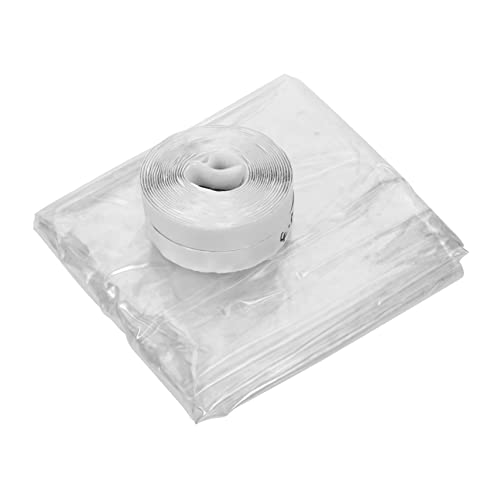 Sosoport Isolierfolie für Fenster DIY Winterfensterfolie zur Wärmedämmung Transparente Folie mit Aufkleber Effektiver Kälteschutz und Sichtschutz Umweltfreundliches Material Einfach von Sosoport