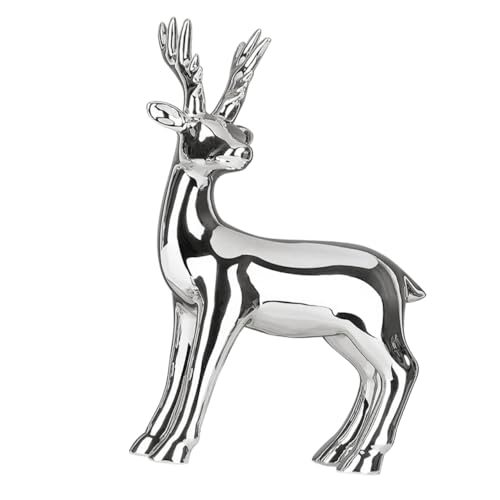 Sosoport Keramik Tierfigur Deko Elektroplattiert Langlebige Tierstatue aus Hochwertiger Keramik Feine Handwerkskunst Modernes Design für Wohn und Bürodekoration Geschenkidee von Sosoport