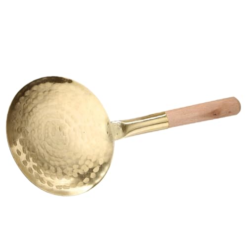 Sosoport Kupfer Tofu Schaufel mit Rutschfestem Griff Ergonomischer Langlebiger Küchenlöffel für Glattes Servieren von Tofu und Reis Praktisch und Leicht zu Reinigen von Sosoport