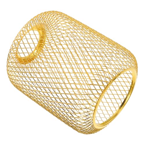 Sosoport Lampenschirm Hohlgeflecht Kugelform Goldfarben Lampenschirm für Wohnzimmer Esszimmer Schlafzimmer Pendelleuchte Langlebig Formbeständig von Sosoport