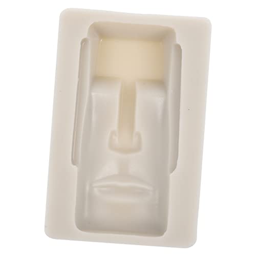 Sosoport Lebensmittelechte Silikon Schokoladenform Moai Statue Antihaft Backform für DIY Kuchen Dekoration Einfache Kreative Candy Fondant Backform Osterinsel Design von Sosoport