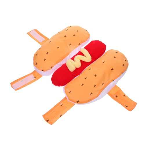 Sosoport Lustiges Hot Dog Hundekostüm für Welpen Verstellbares Halloween Outfit Bequemes Pet Dress Up für Karneval Party und Tägliches Tragen Einzigartiges Design für Kleinen Hund Sosoport Lustiges Hot Dog Hundekostüm für Welpen Verstellbares Halloween Outfit Bequemes Pet Dress Up für Karneval Party und Tägliches Tragen Einzigartiges Design für Kleinen Hund von Sosoport