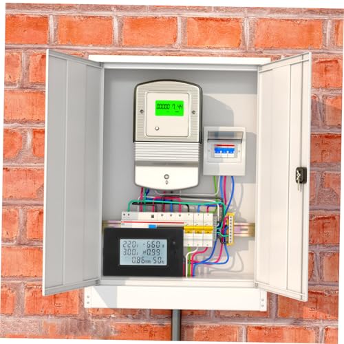 Sosoport Messgerät mit LCD Display Präziser Stromverbrauchs Spannungsmesser für Smart Home Einfache Installation Echtzeit Stromüberwachung für Haushalt von Sosoport