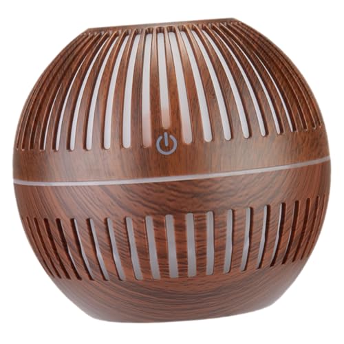 Sosoport Mini Aromatherapie Diffuser mit Holzmaserung Luftbefeuchter und Duftölzerstäuber für Büro und Zuhause Leiser Aromadiffusor zur Luftbefeuchtung und Raumluftverbesserung als von Sosoport