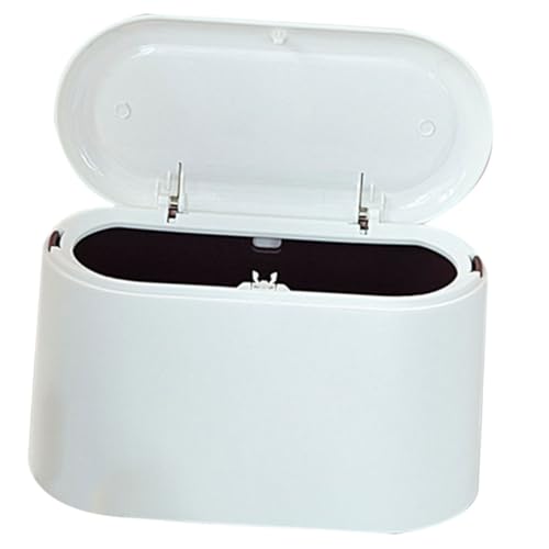 Sosoport Mini Desktop Abfalleimer mit Druckdeckel Großer Fassungsvermögen Kompakter Haushaltstisch Mülleimer aus Langlebigem Praktischer Kleiner Müllbehälter für Büro Schlafzimmer Sosoport Mini Desktop Abfalleimer mit Druckdeckel Großer Fassungsvermögen Kompakter Haushaltstisch Mülleimer aus Langlebigem Praktischer Kleiner Müllbehälter für Büro Schlafzimmer von Sosoport