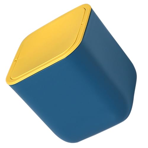 Sosoport Mini Desktop Mülleimer mit Kunststoff schwingdeckel Kompakter Tischmülleimer für Büro Auto und Zuhause Leichter Umweltfreundlicher Abfallbehälter Vielseitig als Papierkorb oder von Sosoport