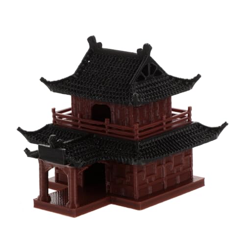 Sosoport Mini Gartenpavillon Figurine aus Robustem Kunststoff Hohe Miniatur Pavillon Statue für Mikro Landschaft Langlebige Dekoration für Aquarium Bonsai Balkon und Garten Sosoport Mini Gartenpavillon Figurine aus Robustem Kunststoff Hohe Miniatur Pavillon Statue für Mikro Landschaft Langlebige Dekoration für Aquarium Bonsai Balkon und Garten von Sosoport