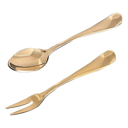 Sosoport Mini Messlöffel aus Reinem Messing Set Löffel Gabel Modernes Design Sicher für Geeignet für Bubble Tea Kaffee Dessert Zuhause und Gastronomie Sosoport Mini Messlöffel aus Reinem Messing Set Löffel Gabel Modernes Design Sicher für Geeignet für Bubble Tea Kaffee Dessert Zuhause und Gastronomie von Sosoport
