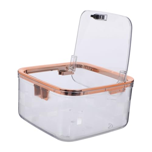 Sosoport Mini Müllbehälter mit Deckel Kompakter Tischabfalleimer mit Drucköffnung Leichter Transparenter Desktop Abfallbehälter mit Rasterstruktur für Büro Wohnzimmer Studentenwohnheim und Sosoport Mini Müllbehälter mit Deckel Kompakter Tischabfalleimer mit Drucköffnung Leichter Transparenter Desktop Abfallbehälter mit Rasterstruktur für Büro Wohnzimmer Studentenwohnheim und von Sosoport