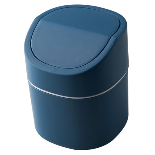 Sosoport Mini Tischabfalleimer mit Deckel Kleiner Platzsparender Desktop Mülleimer für Büro und Zuhause Leichter Bunter Tisch Müllkorb Einfach zu Reinigen und Handlich für Schreibtisch und von Sosoport