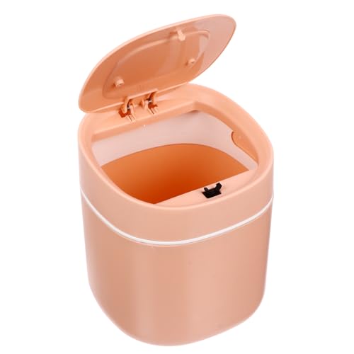 Sosoport Mini Tischabfalleimer mit Deckel Kreativer Mülleimer Wasserdichter und Leichter Schreibtisch Abfalleimer Design für Büro Wohnzimmer Badezimmer von Sosoport