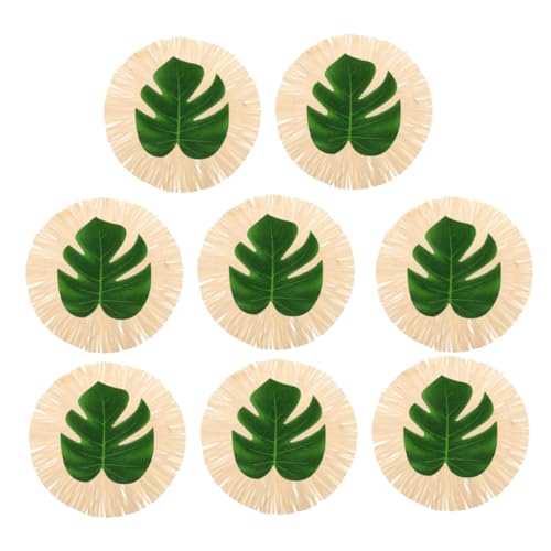 Sosoport Monstera Platzdeckchen rutschfeste Tischsets aus Hochwertigem Material für Esstisch und Partydekoration Durchmesser Untersetzer für Getränke von Sosoport