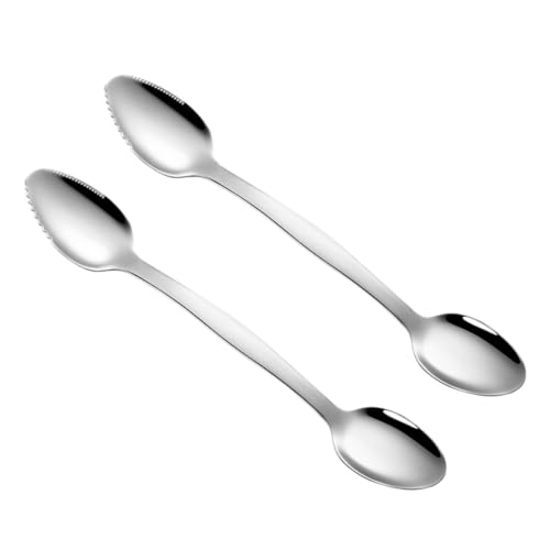Sosoport Multifunktionaler Edelstahl Schaber Löffel Lebensmittelecht Kratzfest zum Schälen und Schaben von Obst und Babynahrung Leicht und Tragbar für Küche und Gastronomie Sosoport Multifunktionaler Edelstahl Schaber Löffel Lebensmittelecht Kratzfest zum Schälen und Schaben von Obst und Babynahrung Leicht und Tragbar für Küche und Gastronomie von Sosoport