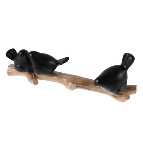 Sosoport Nordischer Vogel Wandhaken aus Robustem Material Kreativer Schlüsselhalter und Kleiderhaken für Flur Ankleidezimmer und Büro Dekorative Aufbewahrungslösung mit Elegantem Design von Sosoport