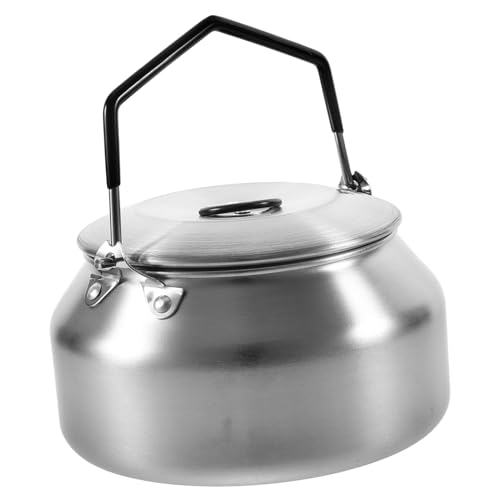 Sosoport Outdoor Wasserkocher Edelstahl Tragbarer Camping Teekessel Vielseitig Einsetzbar für Kochen Tee Kaffee Milch Geeignet für Gaskocher Induktionsherd Picknick und Wandern von Sosoport