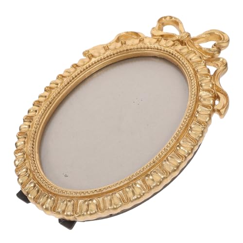 Sosoport Ovaler Resin Bilderrahmen mit Dekorativem Schleifendetail Vielseitig Aufstellbar und Wandhängend Goldfarbener Vintage Fotorahmen für Wohnzimmer und Schlafzimmer Heimdekoration Sosoport Ovaler Resin Bilderrahmen mit Dekorativem Schleifendetail Vielseitig Aufstellbar und Wandhängend Goldfarbener Vintage Fotorahmen für Wohnzimmer und Schlafzimmer Heimdekoration von Sosoport
