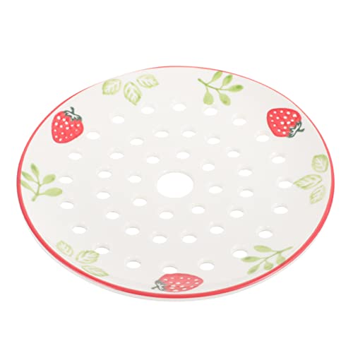 Sosoport Poröse Keramik Dampfschale für Dumplings und Snacks für Küche und Gastronomie mit Großen Löchern für Optimale Dampfung Sosoport Poröse Keramik Dampfschale für Dumplings und Snacks für Küche und Gastronomie mit Großen Löchern für Optimale Dampfung von Sosoport