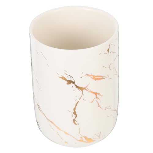 Sosoport Praktischer Marmormundspülbecher Eleganter Zahnbürstenbecher Aus Keramik Für Badzimmerorganisationsbedarf Tragbar Für Reisen Und Stilvoll Sosoport Praktischer Marmormundspülbecher Eleganter Zahnbürstenbecher Aus Keramik Für Badzimmerorganisationsbedarf Tragbar Für Reisen Und Stilvoll von Sosoport