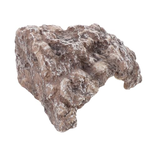 Sosoport Reptilienversteck aus Resin Felsenoptik Pflegeleicht Naturnahes Versteck für Leopardgeckos Bartagamen Schildkröten Fördert Klettern und Erkundung im Terrarium von Sosoport