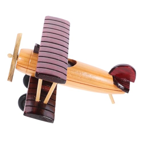 Sosoport Retro Holzflugzeug Modell aus Stabilem Holz Vintage Deko für Schreibtisch Regal und Büro Flugzeugmodell Ornament Langlebig und Rustikal für Heimdekoration Sosoport Retro Holzflugzeug Modell aus Stabilem Holz Vintage Deko für Schreibtisch Regal und Büro Flugzeugmodell Ornament Langlebig und Rustikal für Heimdekoration von Sosoport
