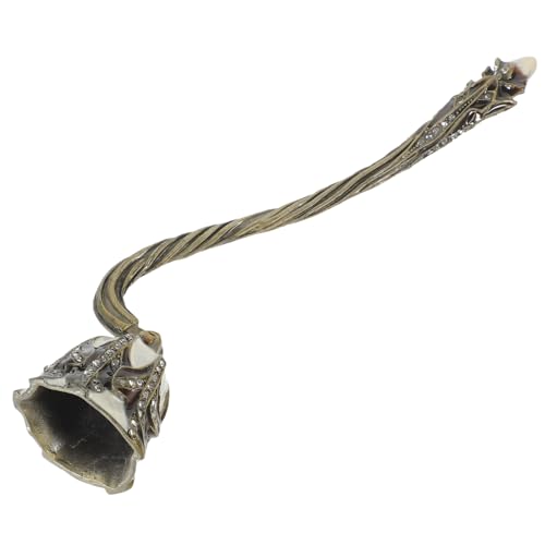 Sosoport Retro Kerzenlöscher aus Legiertem mit Strassbesatz Vintage Kerzenlöscher mit Langem Griff Sicherer Dochtlöscher für Teelichter als für Familie und Freunde von Sosoport