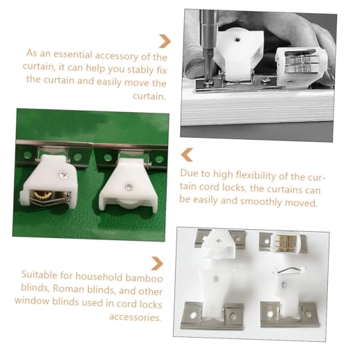 Sosoport Roman Shade Cord Locks Kunststoff Vorhangzubehör Kompakte Leichte Jalousien Ersatzteile für Fenster Einfache Montage Kompatibel mit Standardstangen Rutschfreies Langlebiges Design Sosoport Roman Shade Cord Locks Kunststoff Vorhangzubehör Kompakte Leichte Jalousien Ersatzteile für Fenster Einfache Montage Kompatibel mit Standardstangen Rutschfreies Langlebiges Design von Sosoport