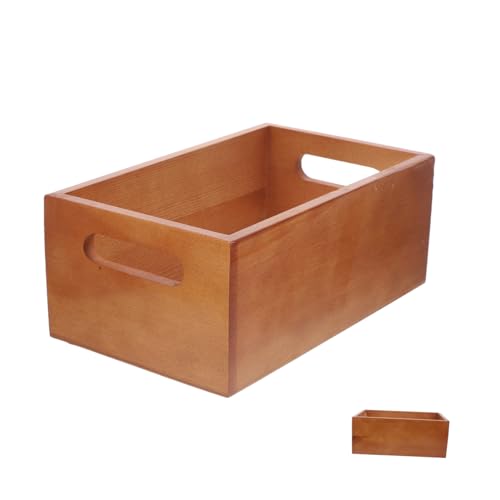 Sosoport Rustikale Holzbox ohne Deckel Quadratisch Robustes Holz Aufbewahrungsbox für Schmuck und Geschenke Multifunktionaler Schreibtisch Organizer für Zuhause und Büro Vintage dekoration Sosoport Rustikale Holzbox ohne Deckel Quadratisch Robustes Holz Aufbewahrungsbox für Schmuck und Geschenke Multifunktionaler Schreibtisch Organizer für Zuhause und Büro Vintage dekoration von Sosoport
